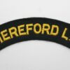 Hereford Light Infantry (HEREFORD L. I.) Cloth Shoulder Title