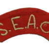 South East Asia Command (S.E.A.C.) Cloth Shoulder Title