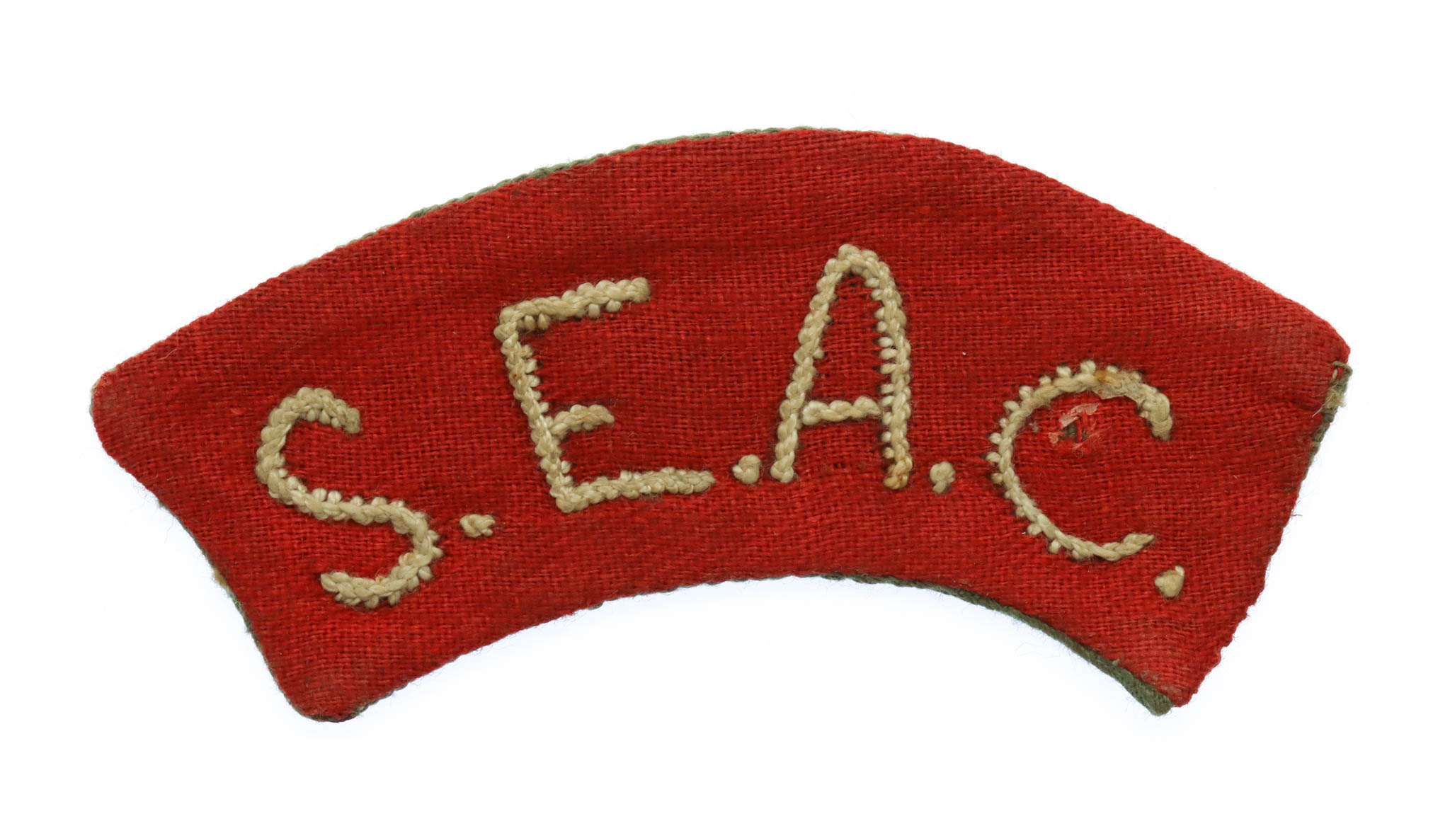 South East Asia Command (S.E.A.C.) Cloth Shoulder Title