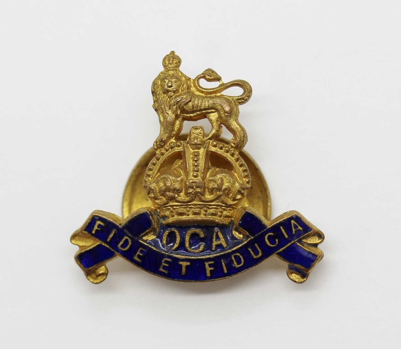 Royal Army Pay Corps Old Comrades Association (O.C.A.) Lapel Badge - King's Crown