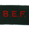 British Expeditionary Force (B.E.F.) Cloth Shoulder Title