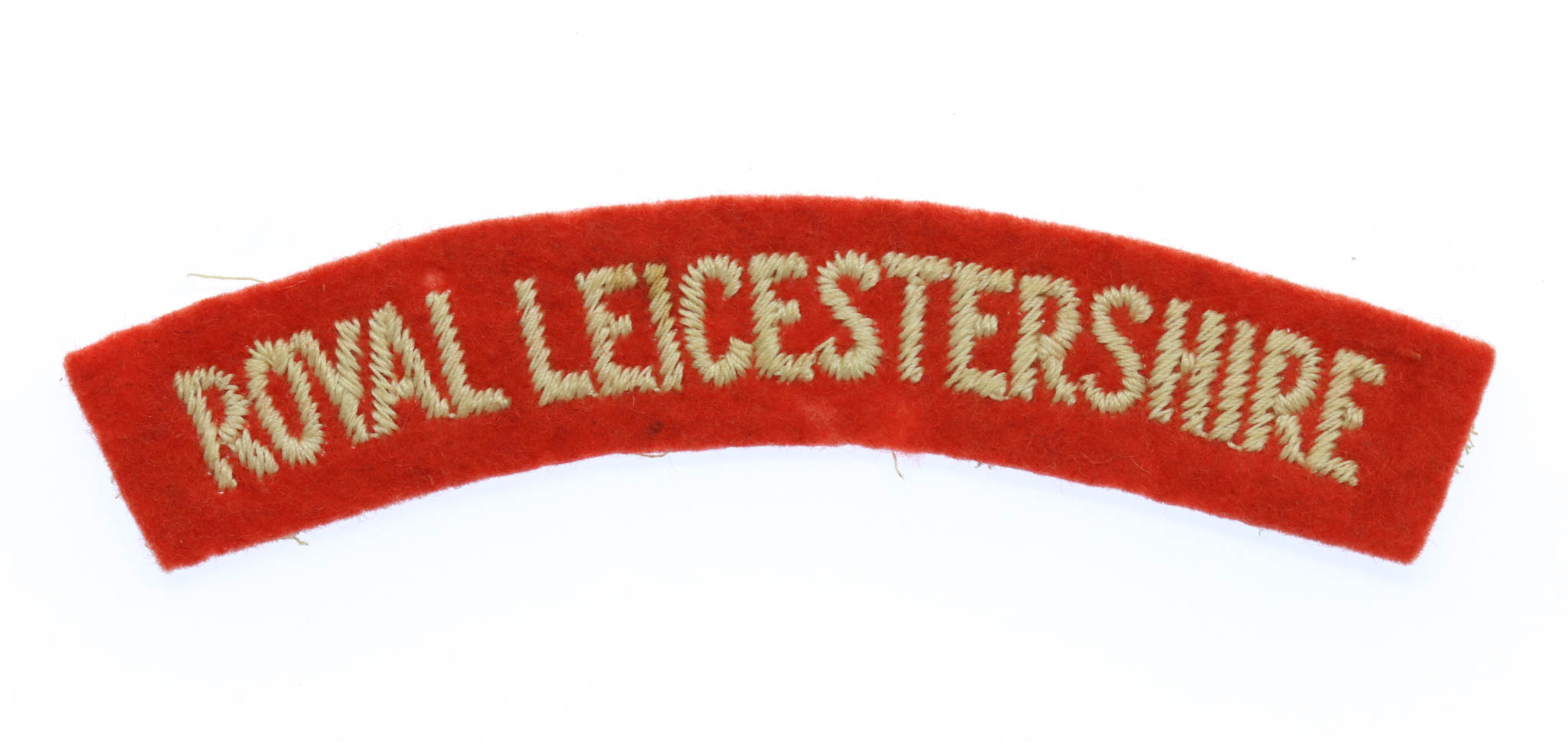 Royal Leicestershire Regiment (ROYAL LEICESTERSHIRE) Cloth Shoulder Title