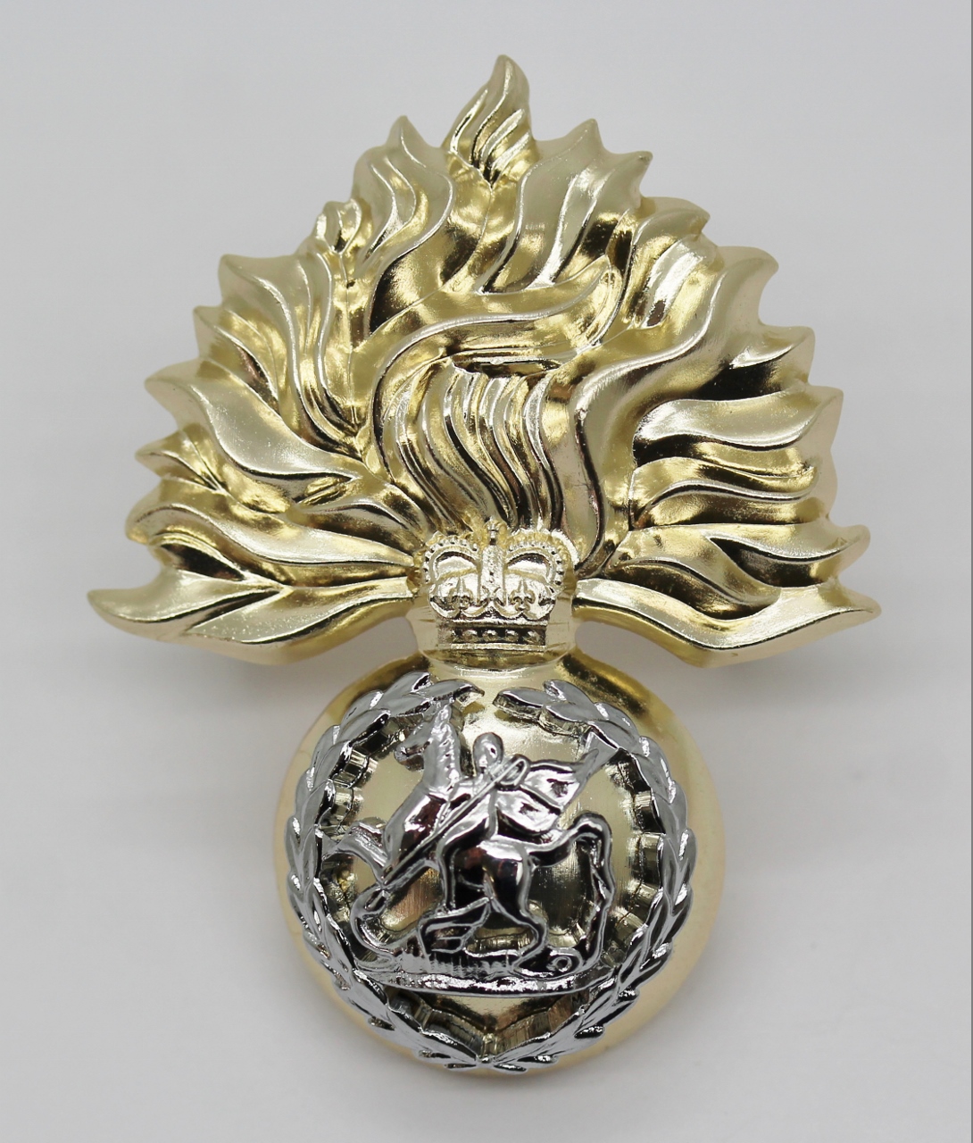 Royal Regiment of Fusiliers Anodised (Staybrite) Cap Badge