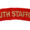 South Staffordshire Regiment (SOUTH STAFFORD) Cloth Shoulder Title