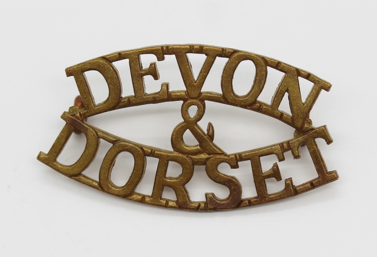 Devonshire & Dorset Regiment (DEVON/&/DORSET) Shoulder Title