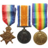 WW1 1914 Mons Star Medal Trio - Pte. J. Sutton, 2nd Bn. Durham Light Infantry - Died of wounds