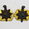 Pair of Princess of Wales's Royal Regiment Collar Badges