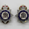 Pair of Royal Borough of Kensington & Chelsea Parks Police Enamelled Collar Badges