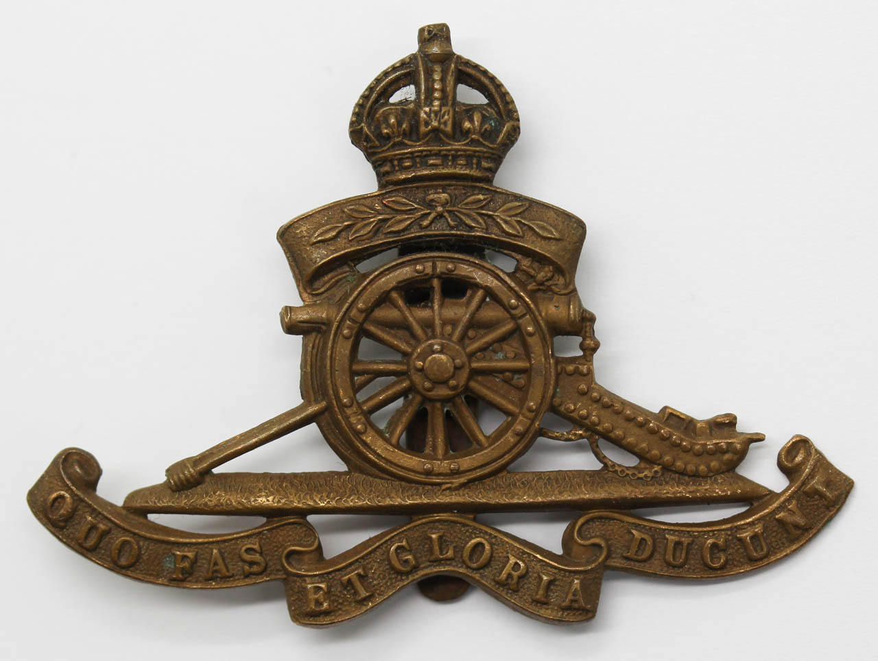 Royal Artillery Territorial Cap Badge - King's Crown