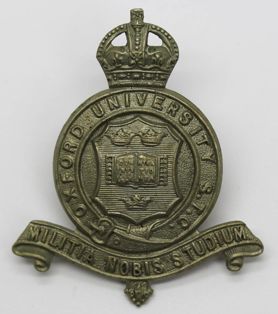 Oxford University S.T.C. Cap Badge - King's Crown