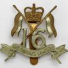 16th/5th Queen's Lancers Cap Badge - Queen's Crown