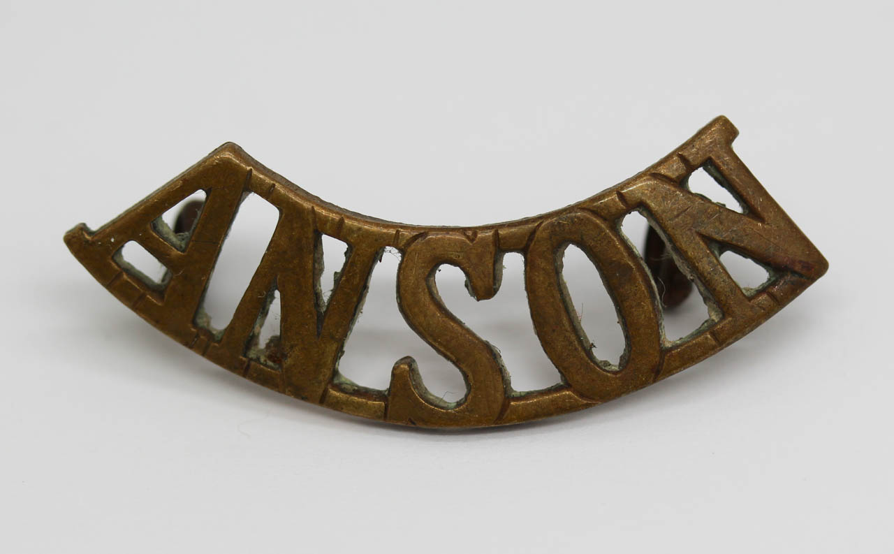 WWI Anson Battlion Royal Naval Division (ANSON) Shoulder Title