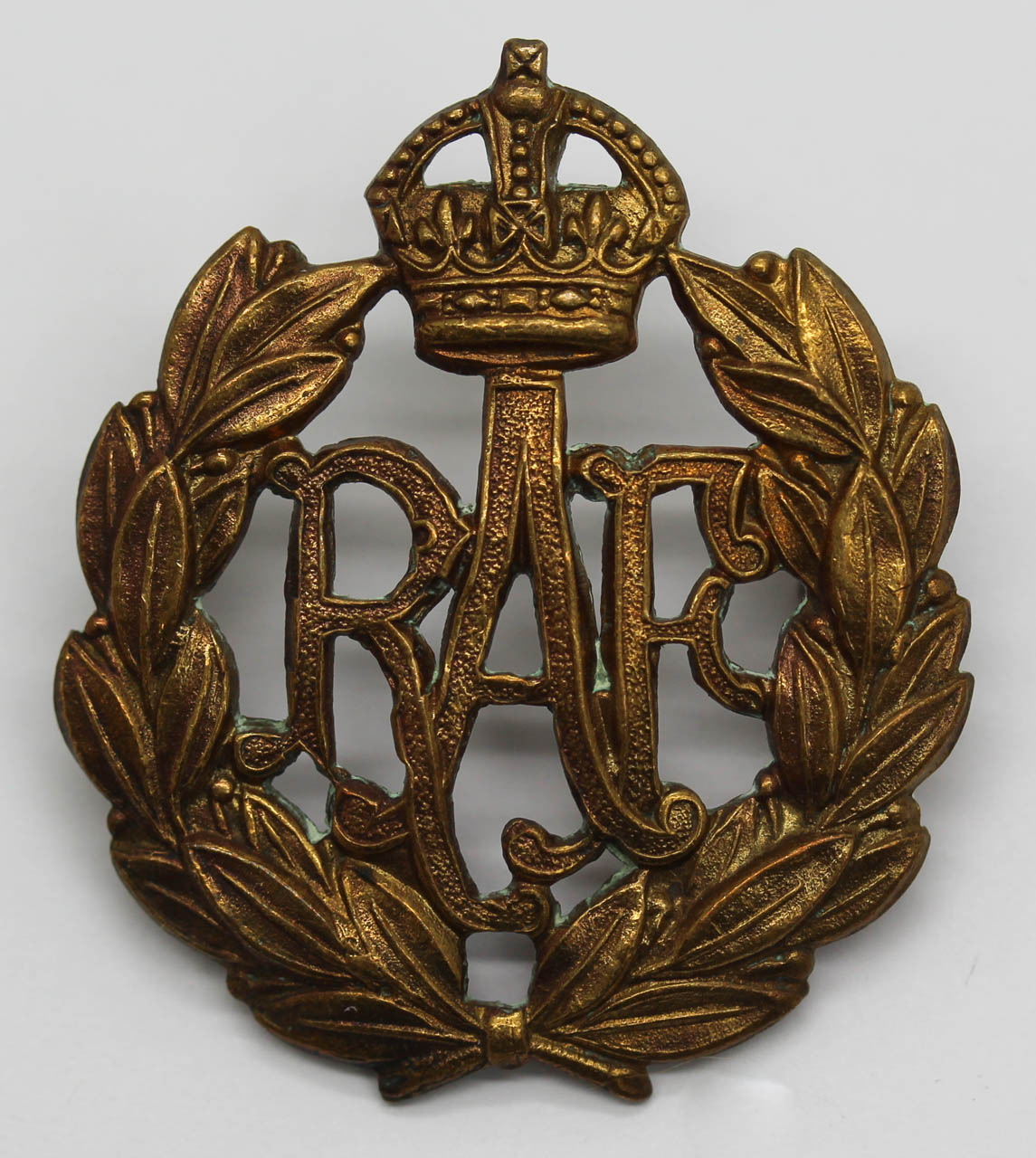 Royal Air Force (R.A.F.) Cap Badge - King's Crown