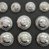 Set of 10 Hampshire Constabulary Buttons - Queen's Crown