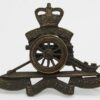 Royal Artillery Officer's Service Dress Cap Badge - Queen's Crown