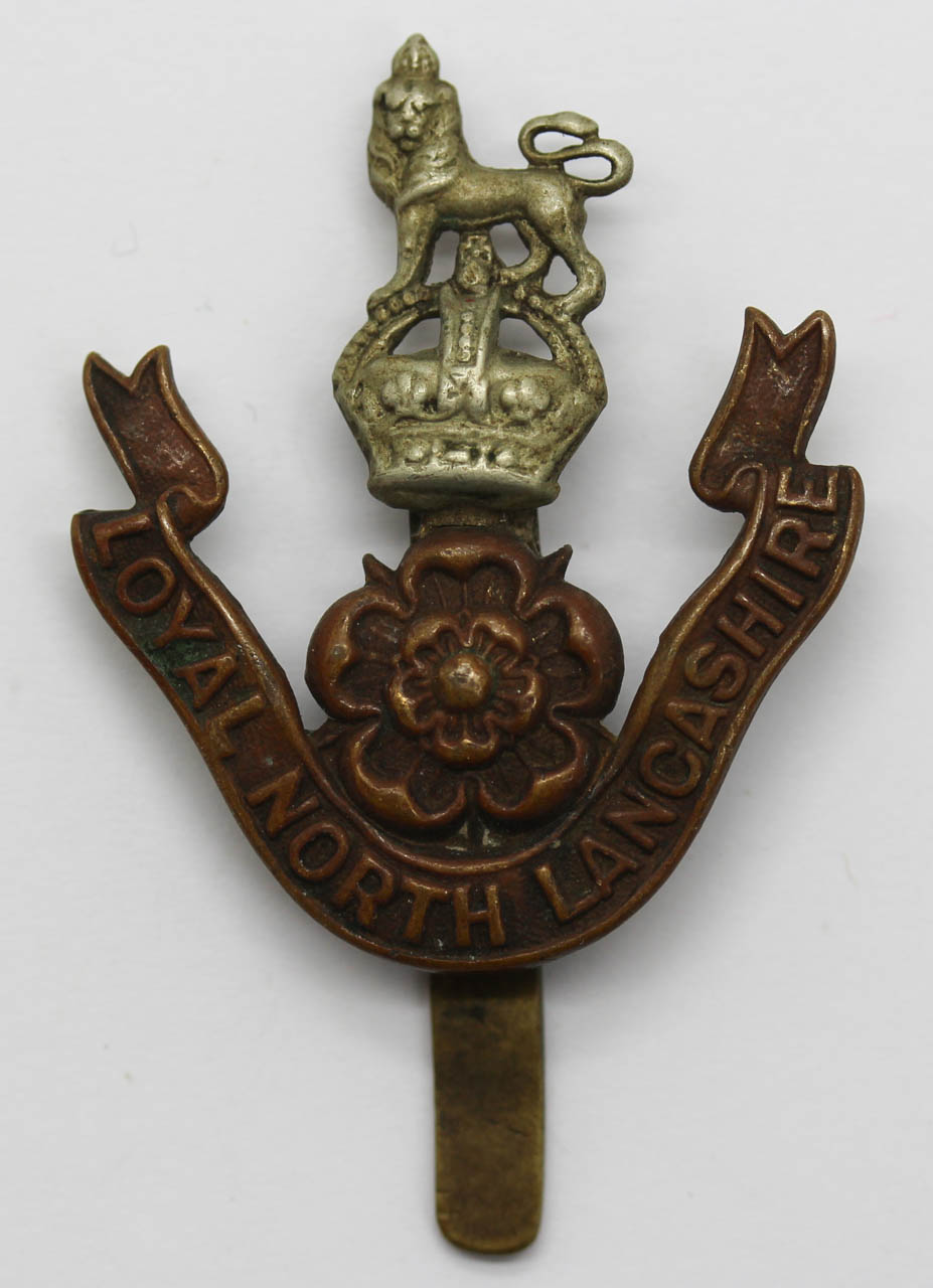 Loyal North Lancashire Regiment Cap Badge - King's Crown
