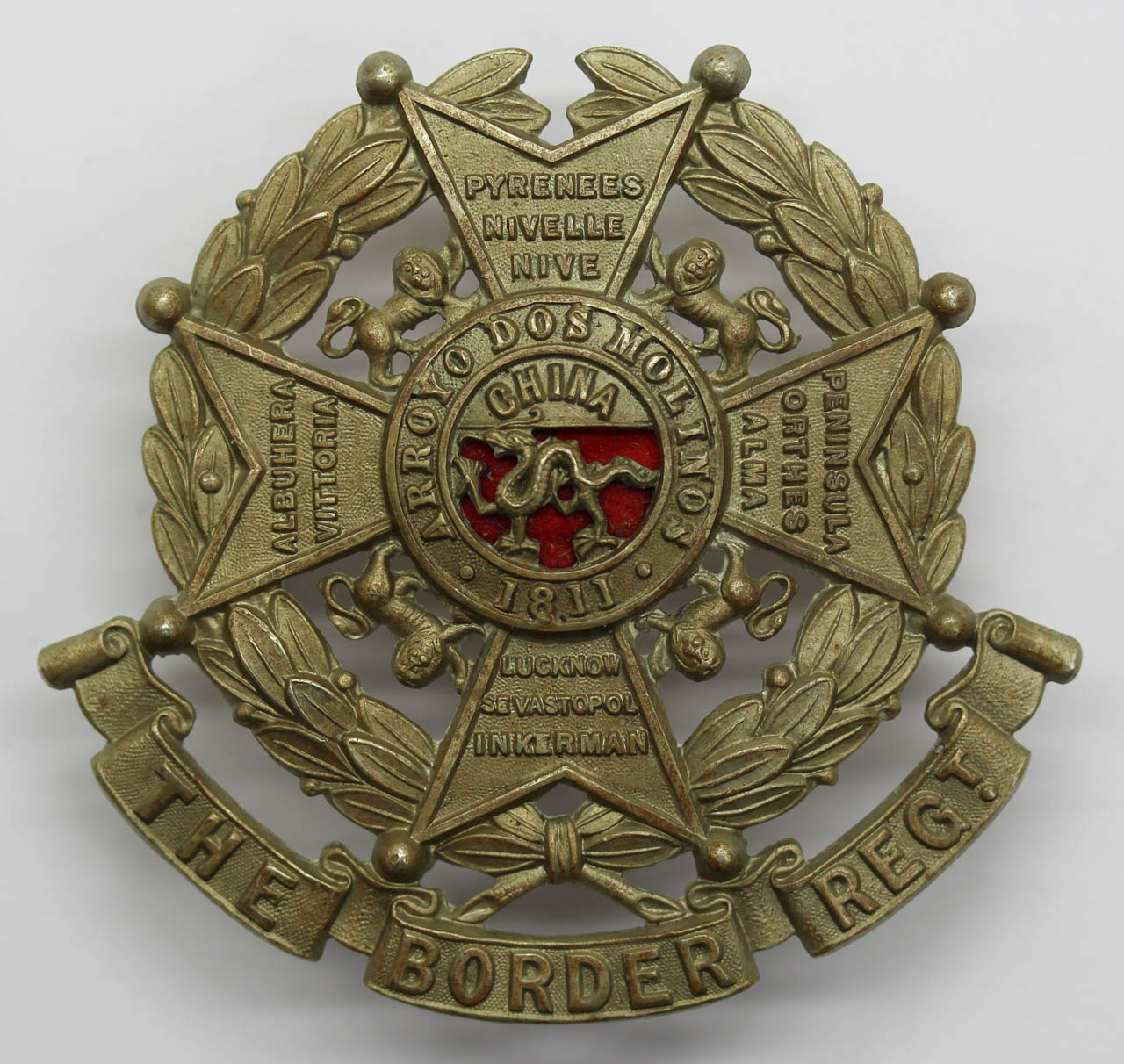 Border Regiment Helmet Plate Centre