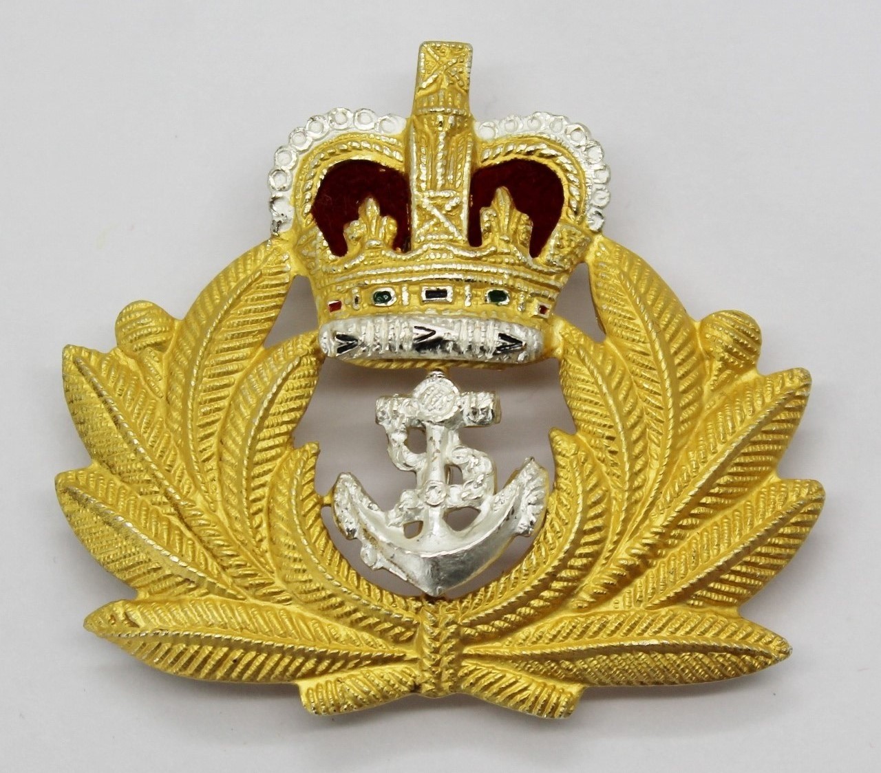 Royal Navy Officer's Beret Badge - Queen's Crown