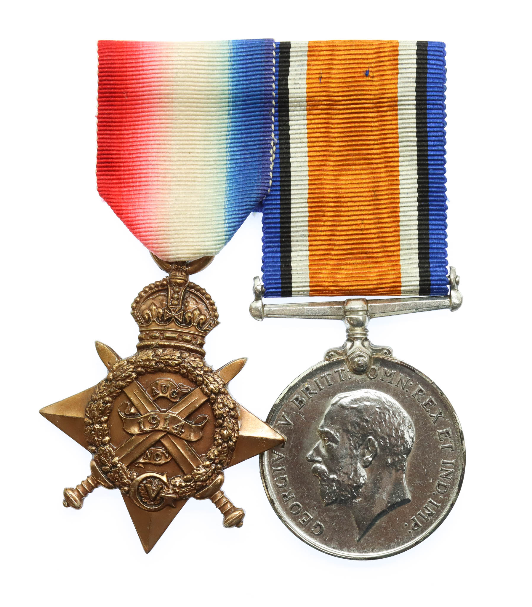 WW1 1914 Mons Star and British War Medal - Pte. G. Kelly, 1st Bn. King's Royal Rifle Corps