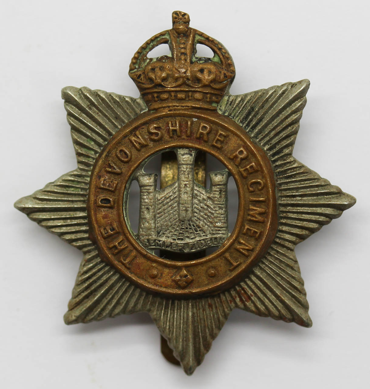 Devonshire Reigment Cap Badge - King's Crown