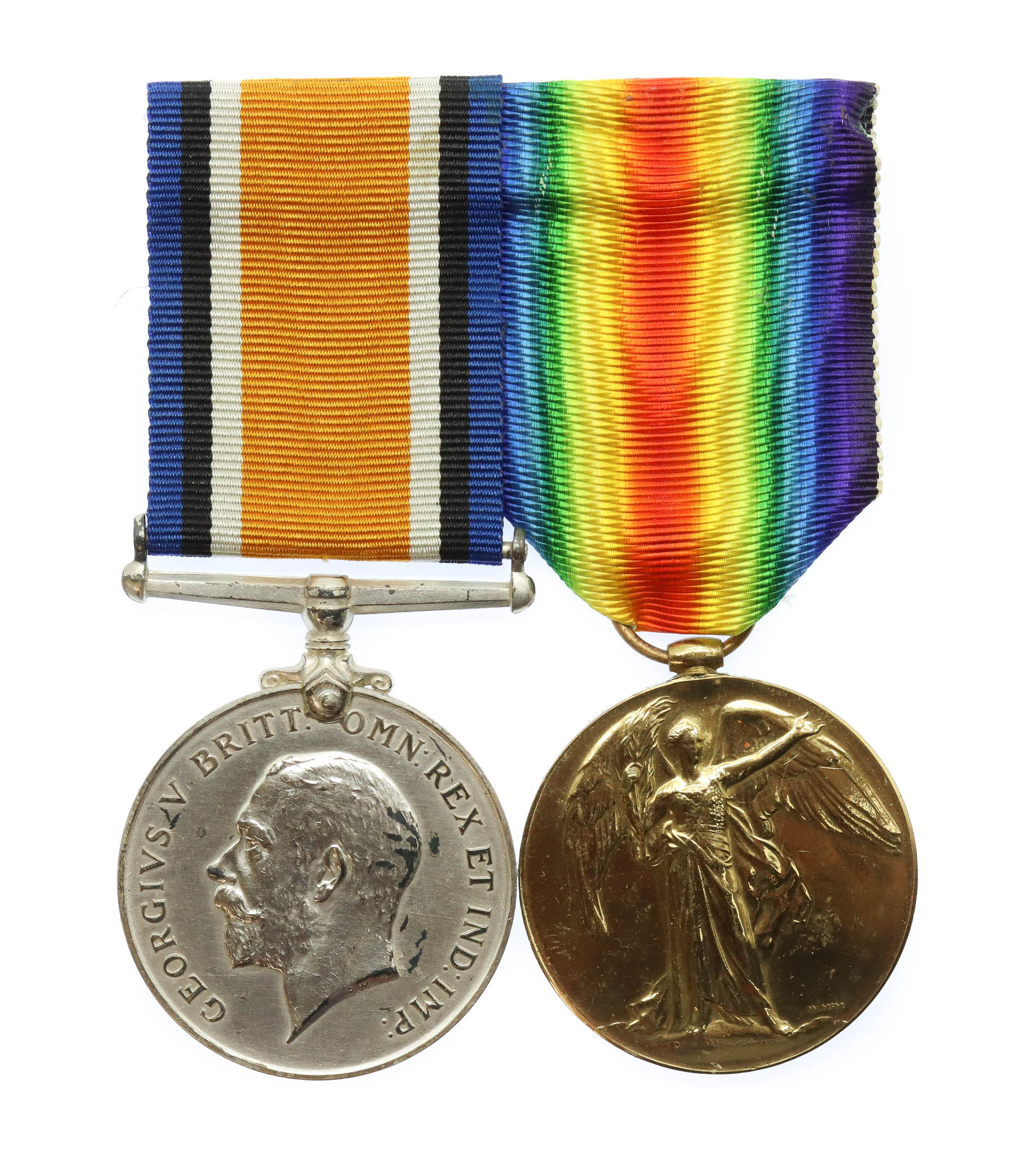 WW1 British War & Victory Medal Pair - Capt. R.I. Smith, 2/4th Bn. Border Regiment, Attd. Royal Air Force
