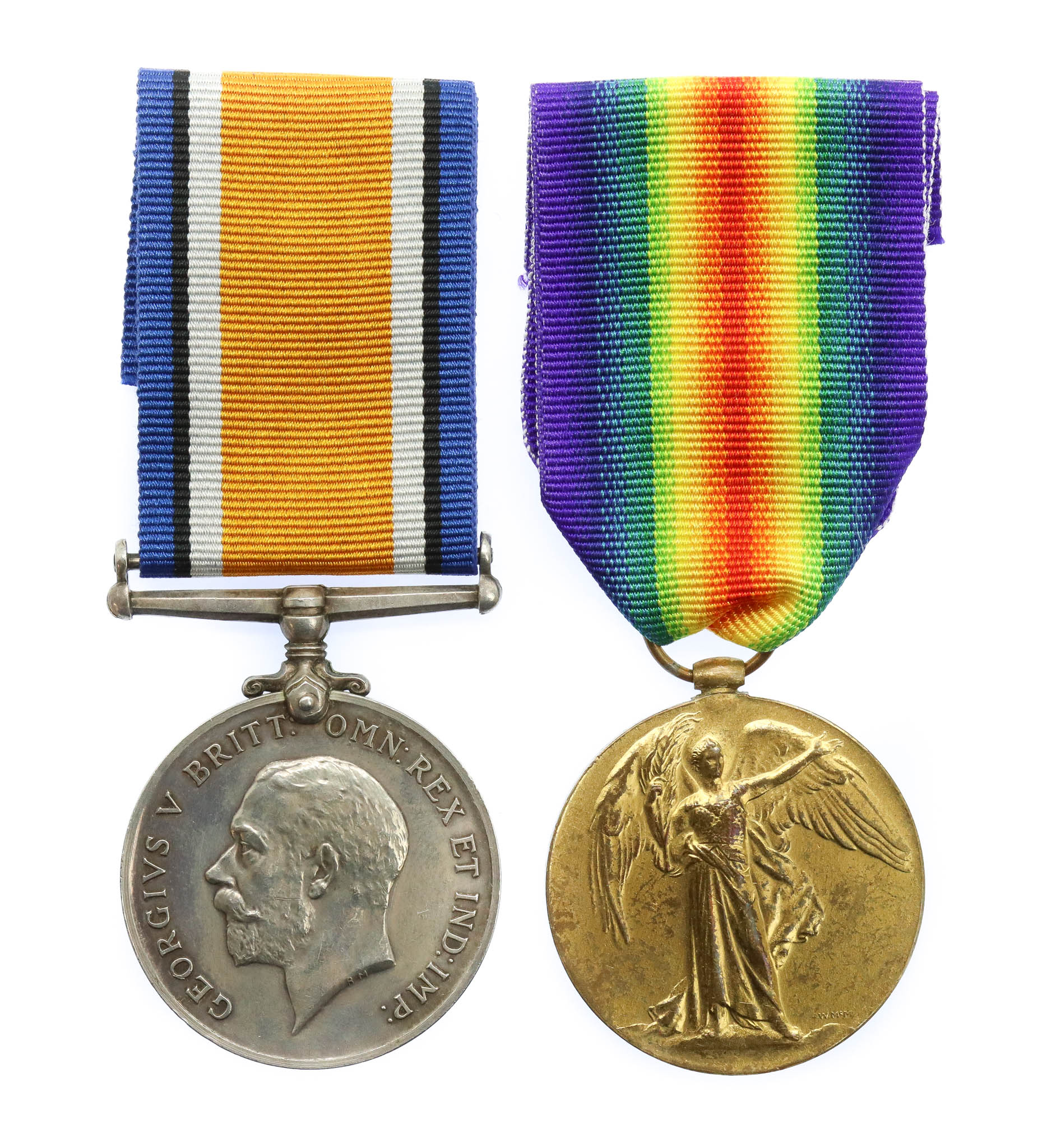 WW1 British War & Victory Medal Pair - Pte. T.C.H. Bide, 17th County of London Battalion (Poplar and Stepney Rifles), London Regiment 