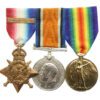 WW1 1914 Mons Star & Bar Medal Trio - Pte. J.E. Munday, 1st Bn. Hampshire Regiment