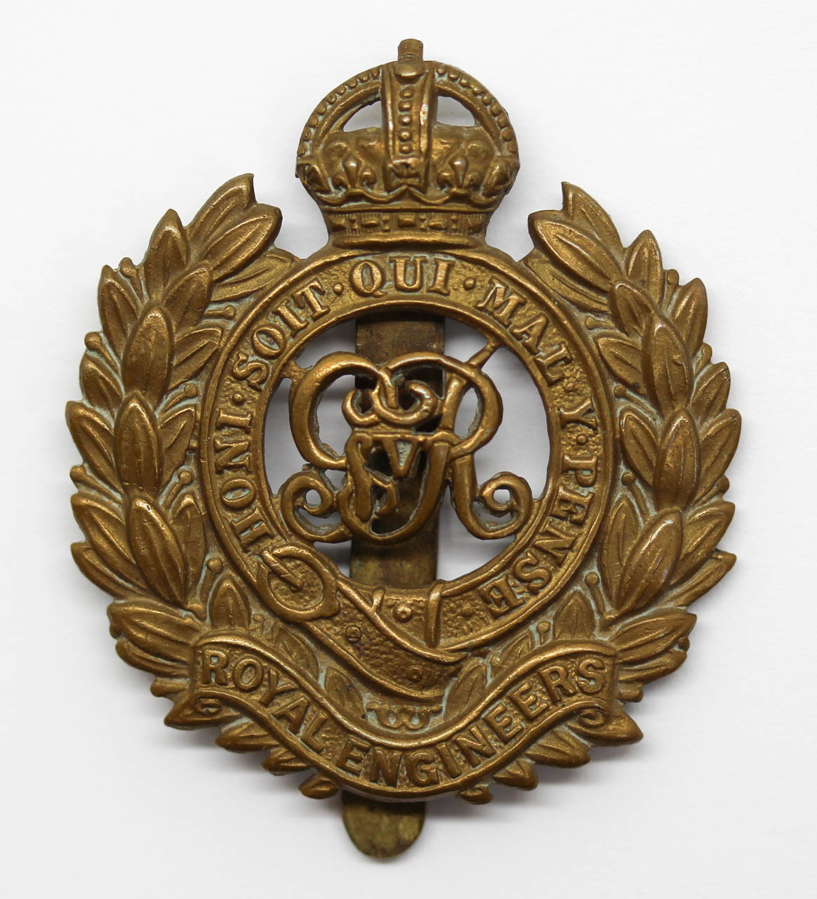 George V Royal Engineers Cap Badge