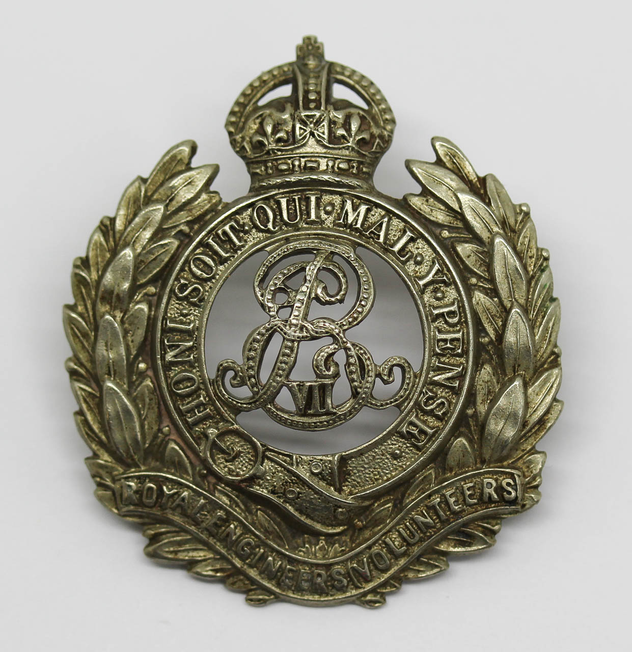 Edward VII Royal Engineers (Volunteers) Cap Badge