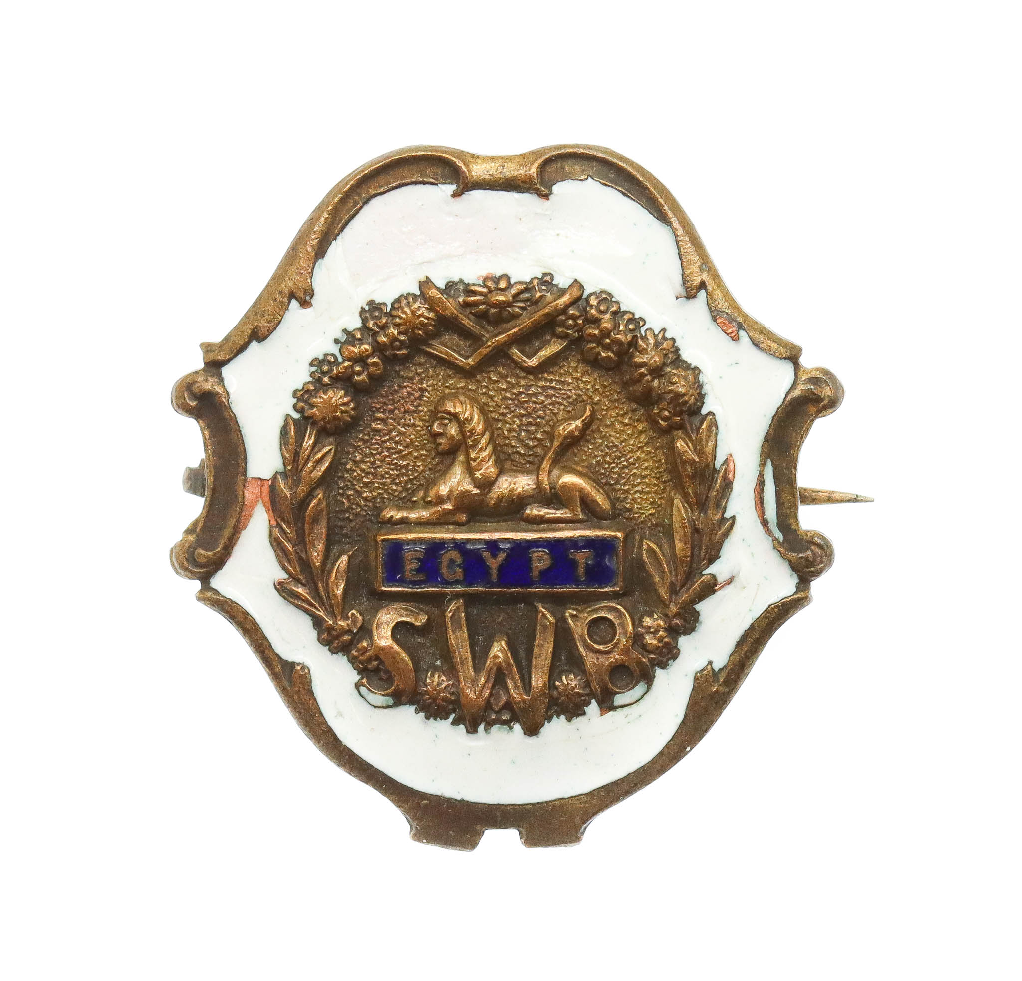 WW1 South Wales Borderers Enamelled Sweetheart Brooch