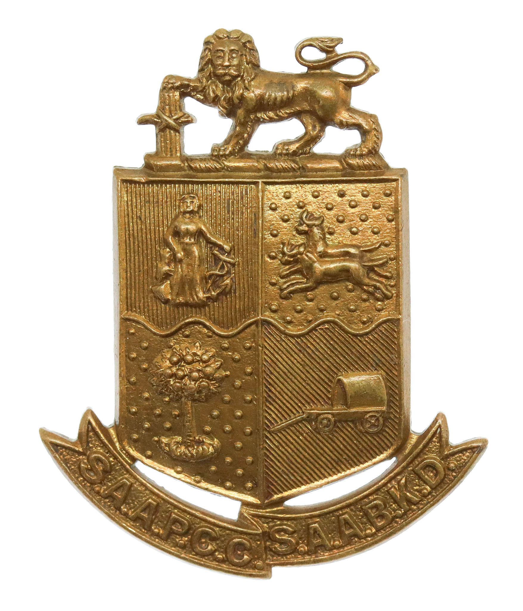 South African Army Pay & Clerical Corps (S.A.A.P.C.C.) Cap Badge