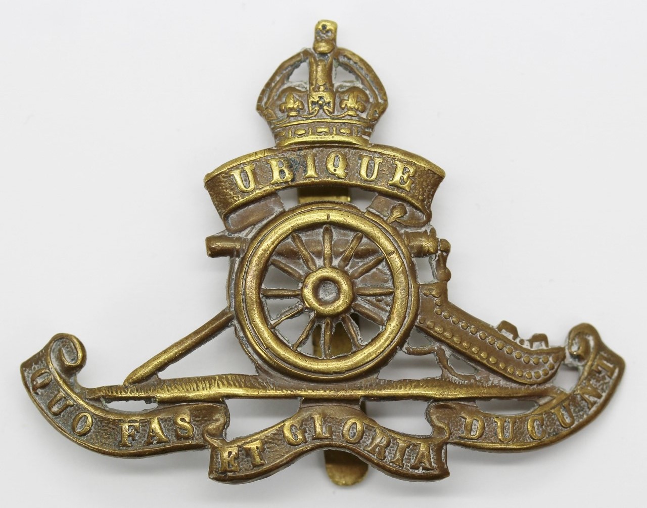 Royal Artillery Cap Badge - King's Crown