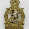 Kent & County of London Yeomanry (Sharpshooters) Bi-metal Cap Badge - Queen's Crown