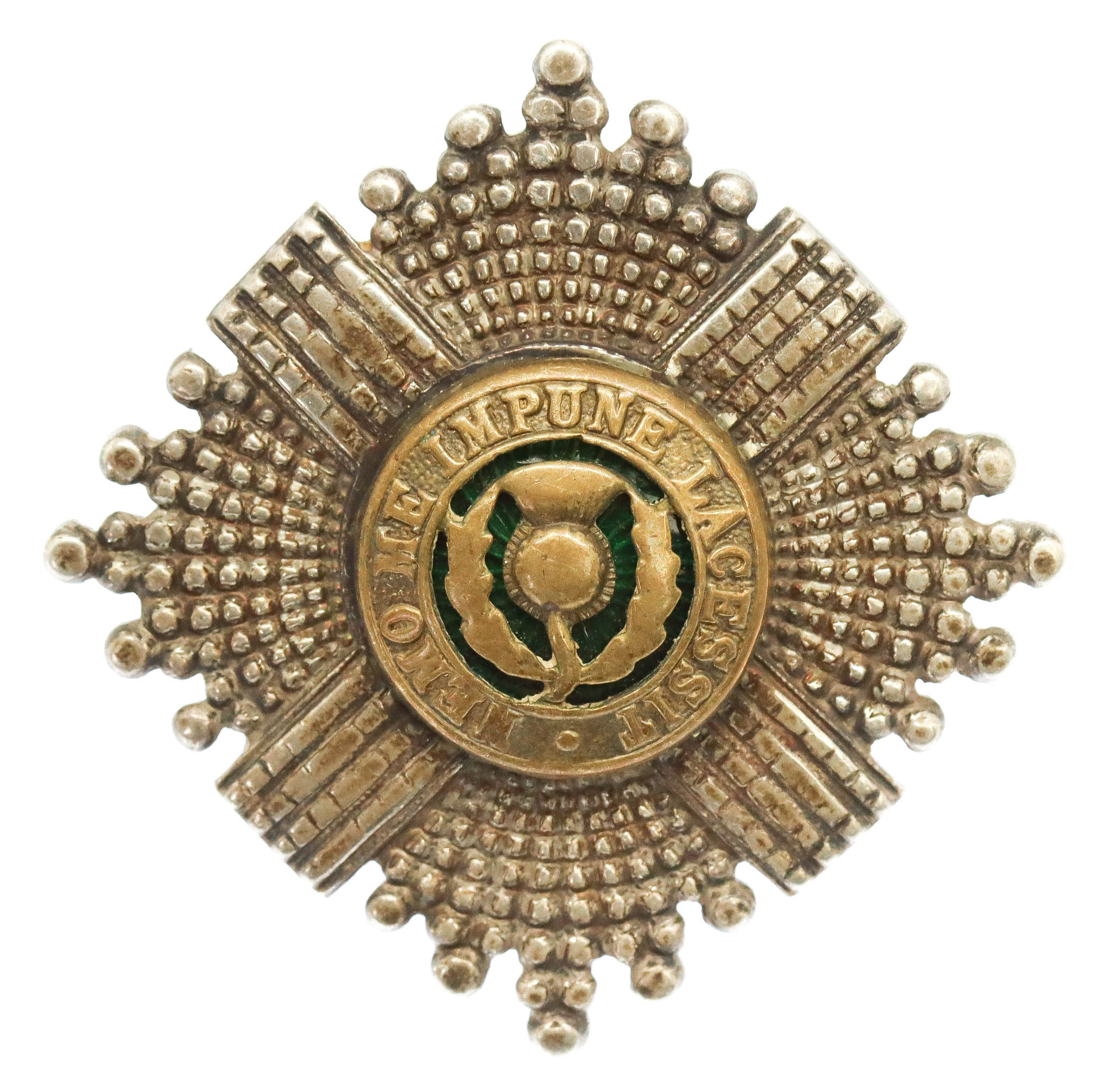 Scots Guards Officer's Silver Cap Badge