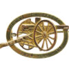 WW1 Neuve Chapelle 1914-15-16 Heavy Artillery 75 Gun Gold Plated Sweetheart Brooch
