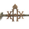 WW1 20th Hussars 1914 Hallmarked Silver Sword Sweetheart Brooch