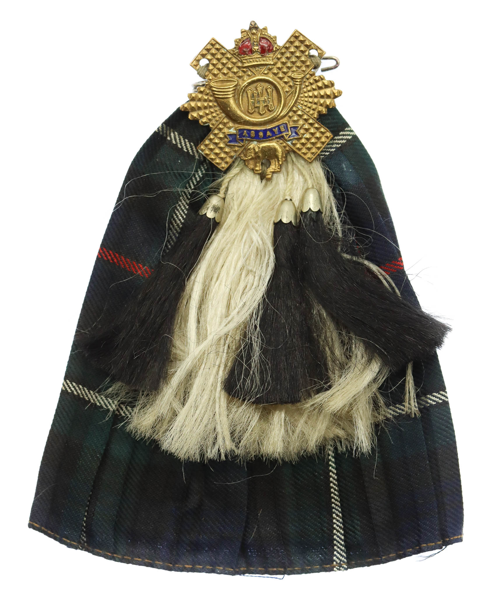 Highland Light Infantry (H.L.I.) Kilt & Sporran Sweetheart Brooch