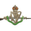 WW1 Tyneside Irish Sterling Silver & Enamel Rifle Sweetheart Brooch