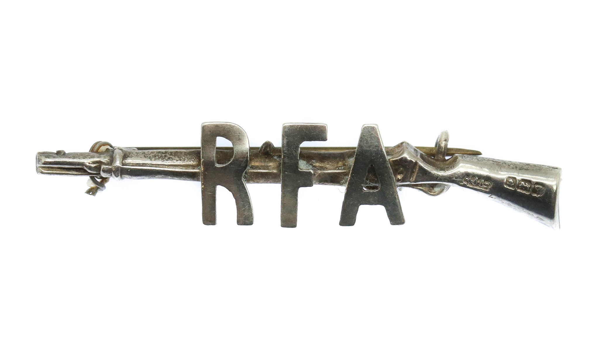 WW1 Royal Field Artillery R.F.A. 1915 Hallmarked Silver Sweetheart Brooch