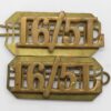Pair of 16th/5th Queen's Lancers (16/5L) Shoulder Titles