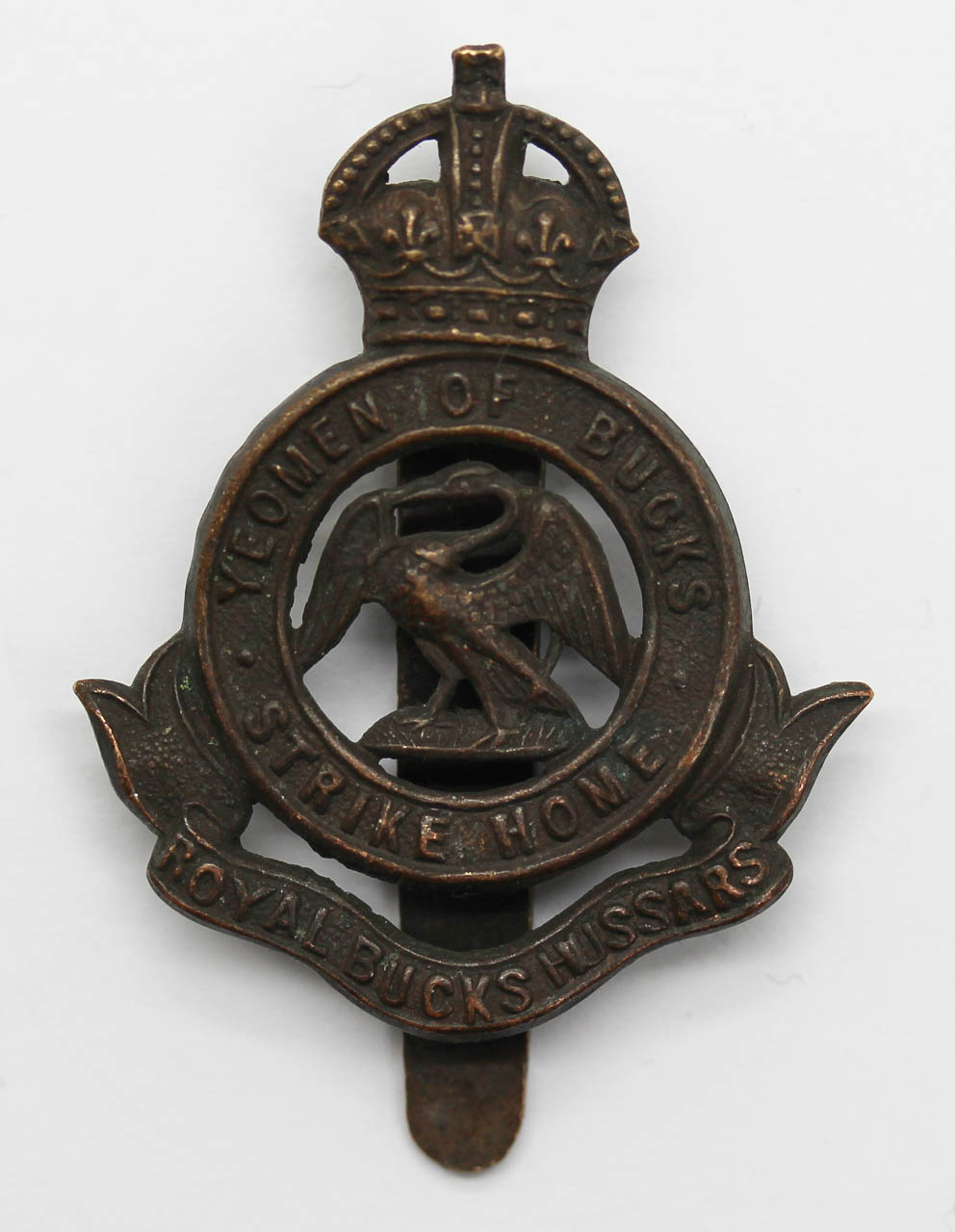 Royal Bucks Hussars Cap Badge - King's Crown
