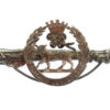 WW1 York & Lancaster Regiment 1914 Hallmarked Silver Rifle Sweetheart Brooch