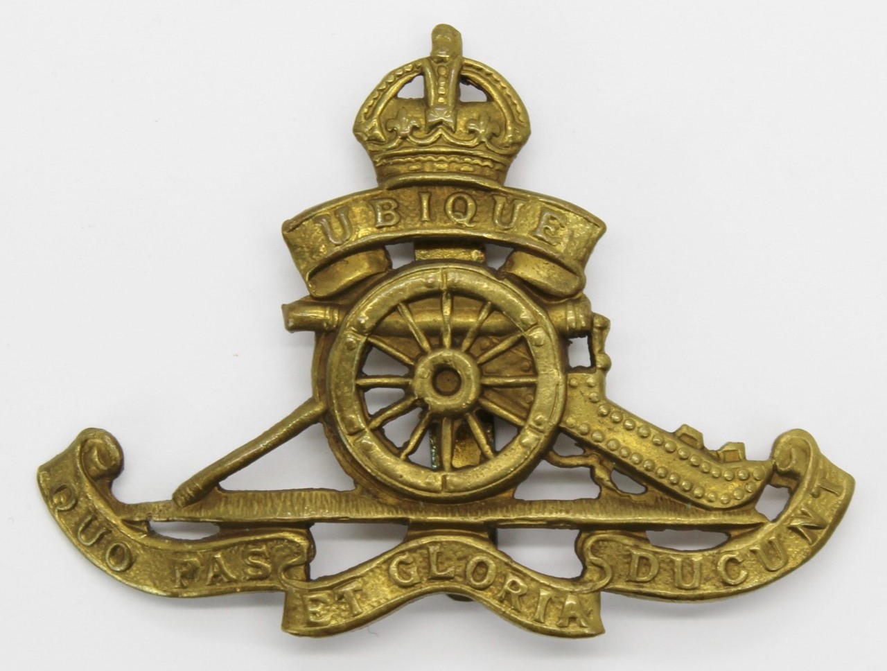 Royal Artillery Cap Badge - King's Crown