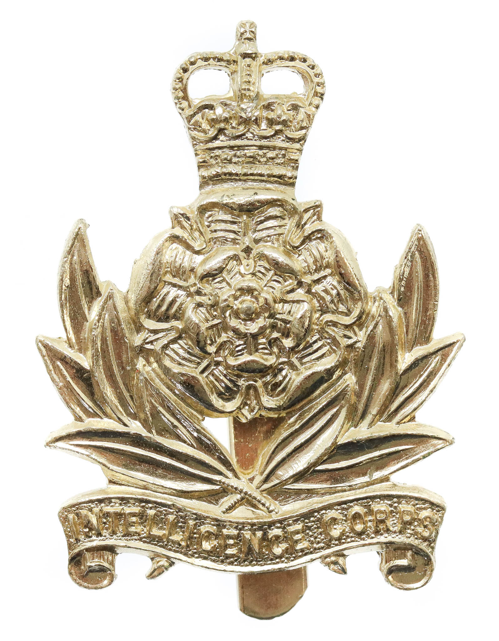 Intelligence Corps Anodised (Staybrite) Cap Badge