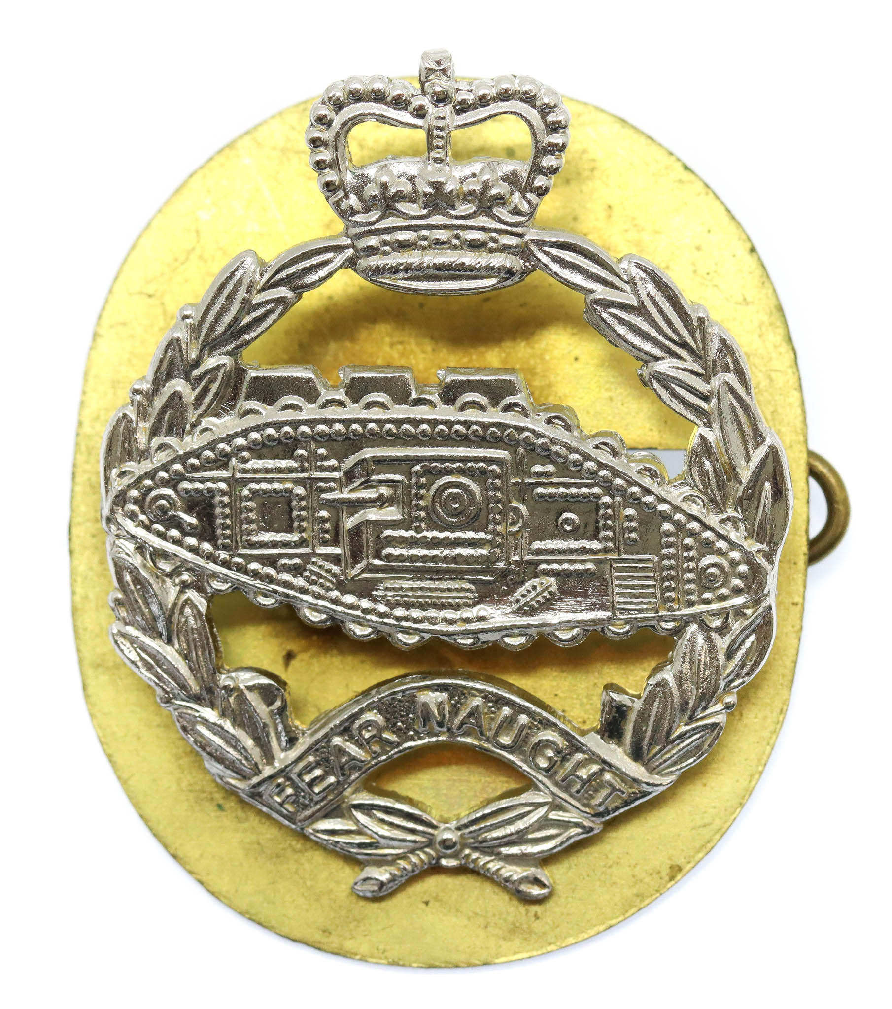 Royal Tank Regiment Anodised (Staybrite) Cap Badge