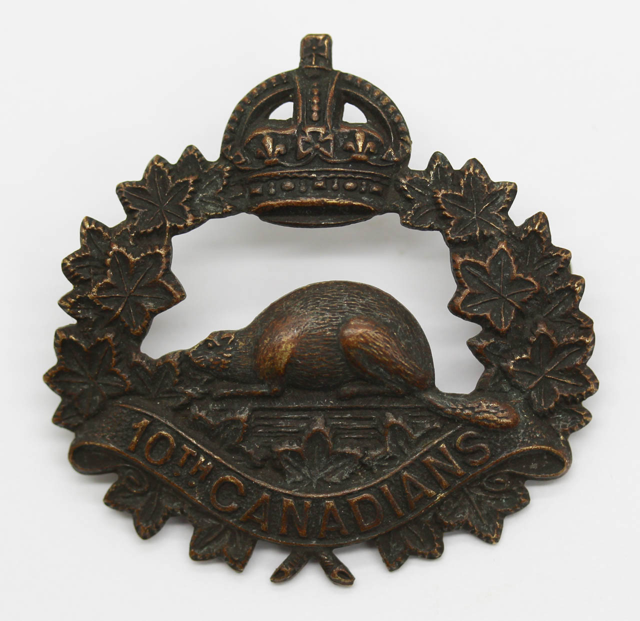 10th Canadian (Calgary) Bn. C.E.F. WWI Cap Badge