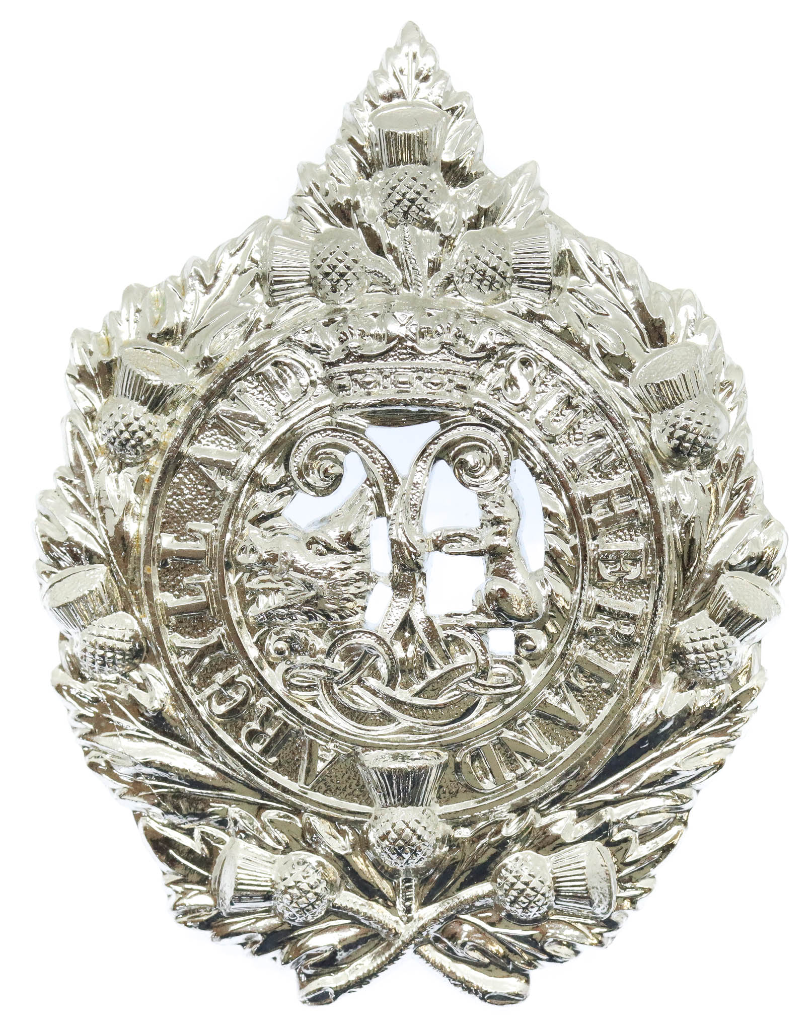 Argyll & Sutherland Highlanders Anodised (Staybrite) Cap Badge