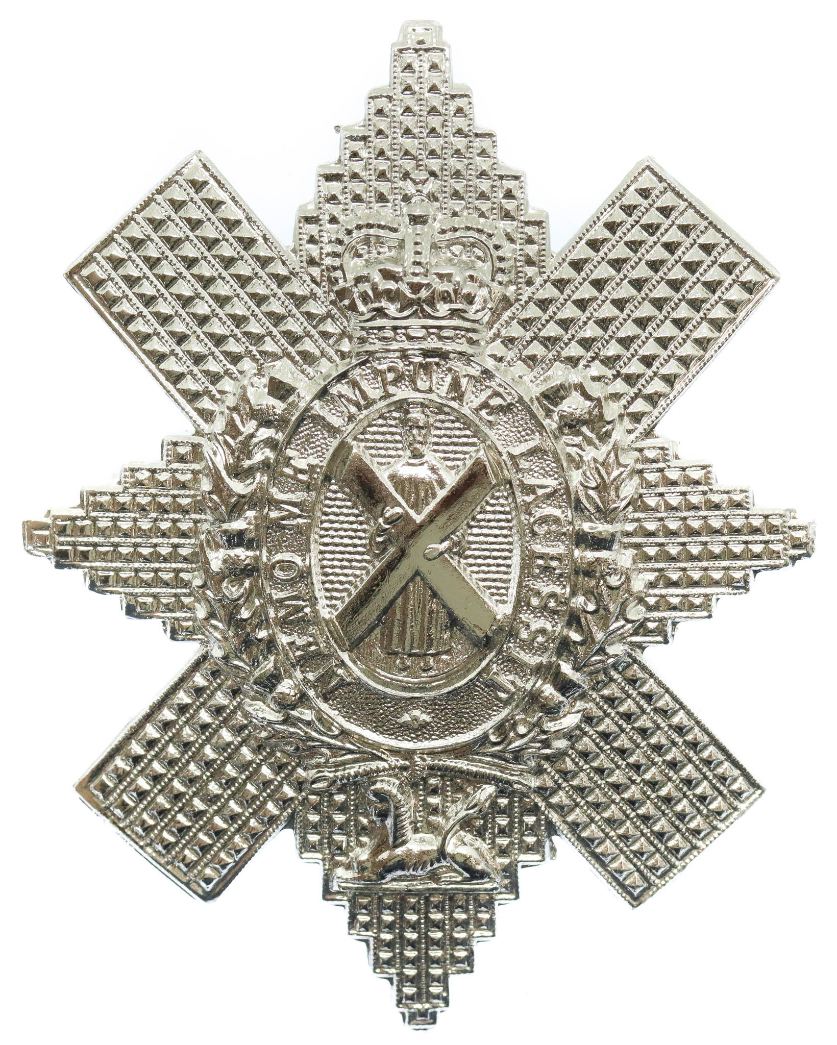 Black Watch (Royal Highlanders) Anodised (Staybrite) Cap Badge
