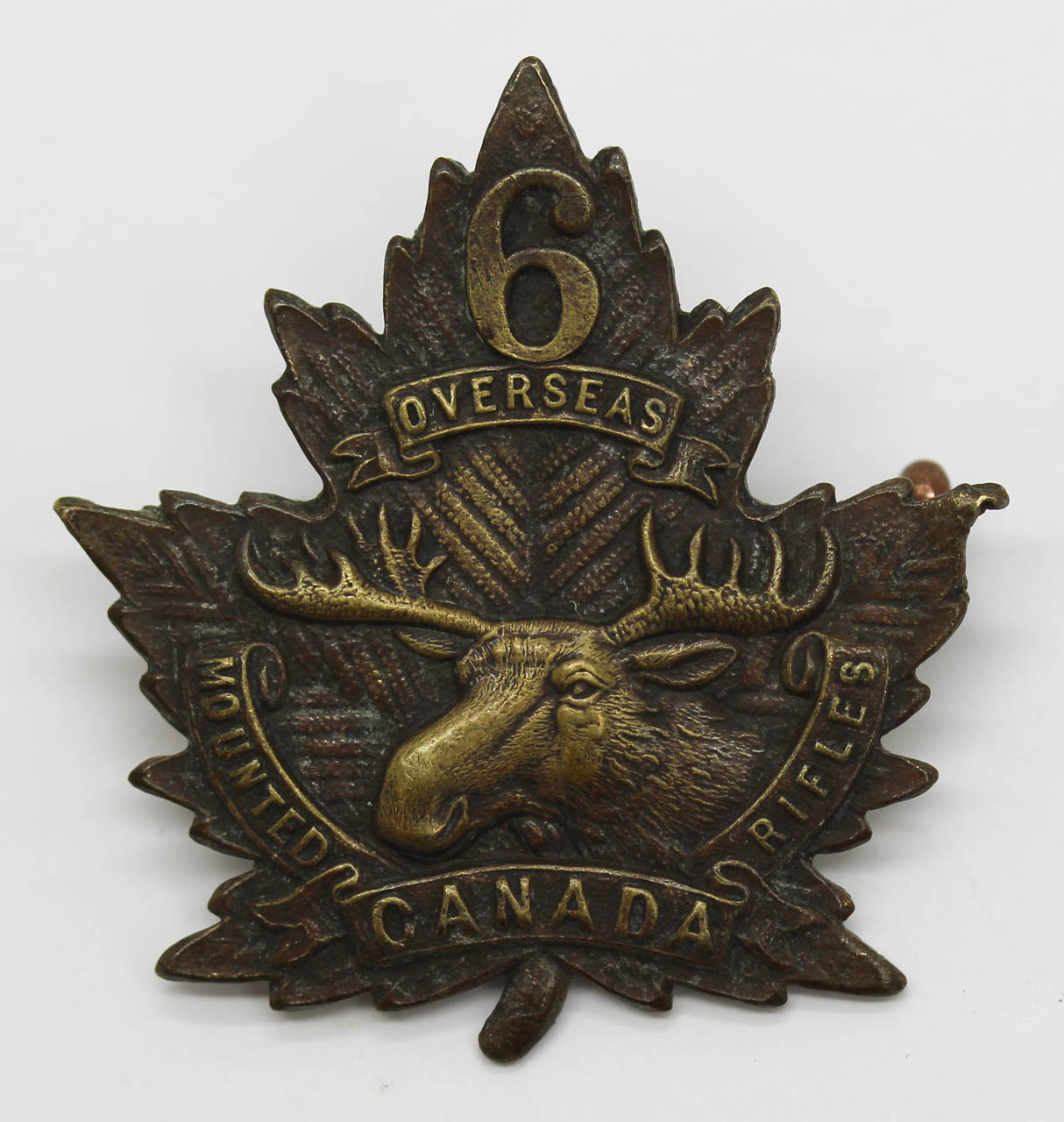 Canadian 5th Mounted Rifles (Amherst, Nova Scotia) C.E.F. WWI Cap Badge