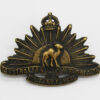 Rare WWI Australian Camel Corps Locally Cast Brass Collar Badge